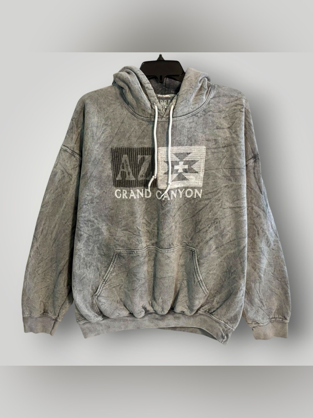 EMI Grand Canyon Arizona Graphic Pullover Hoodie Womens XL Gray Lightweight
